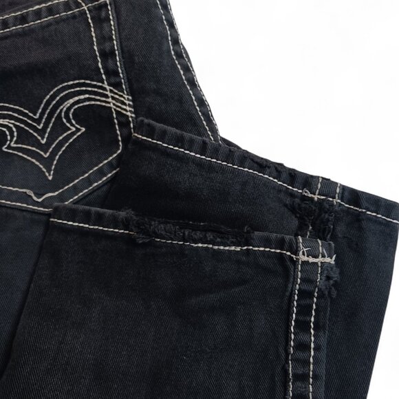 Bluenotes 30x32 Slimstraight Low Rise Jeans 100% Cotton Y2K Dark Wash - Picture 15 of 16